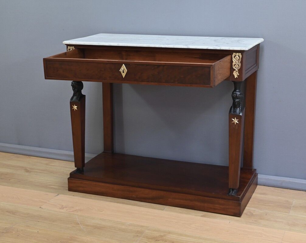 Return from Egypt mahogany console, Empire period – early 19th century