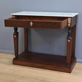 Console retour d’Égypte en acajou, époque Empire, début XIXe