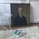 Portrait signed oil , date 19th ieme