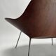 Large Largo Chair in Curved Walnut from Emmemobili, Italy, 1970s