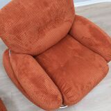 Pair of vintage armchairs by Adriano Piazzesi 1970s