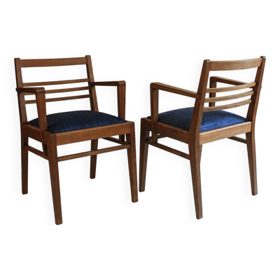 Paire de fauteuils bridge de René Gabriel