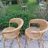 Pair of rattan chairs
