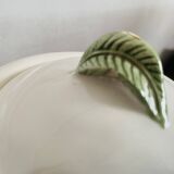 Fruit pattern slip teapot