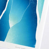 Dream print in blue