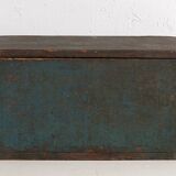 Petit coffre ancien patinée bleu cobalt (c.1920) #74