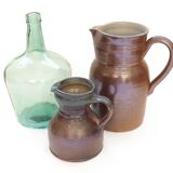 Old stoneware pitcher