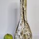 Fat lava glazed ceramic bottle vase