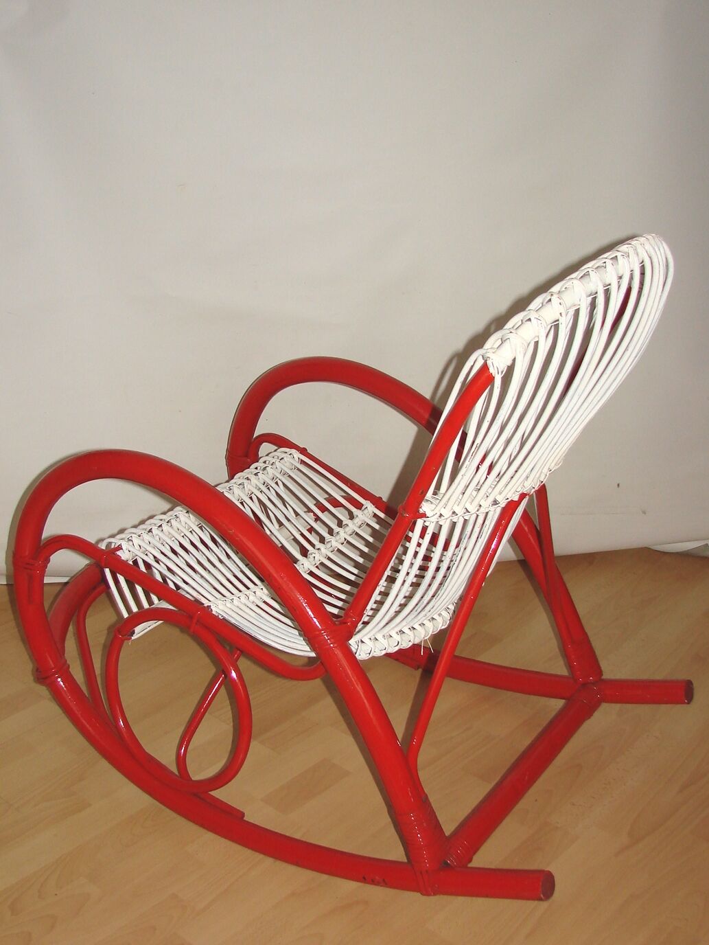 Rattan rocking chair Rohe Noordwolde , 1970s