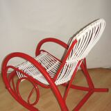 Rattan rocking chair Rohe Noordwolde , 1970s