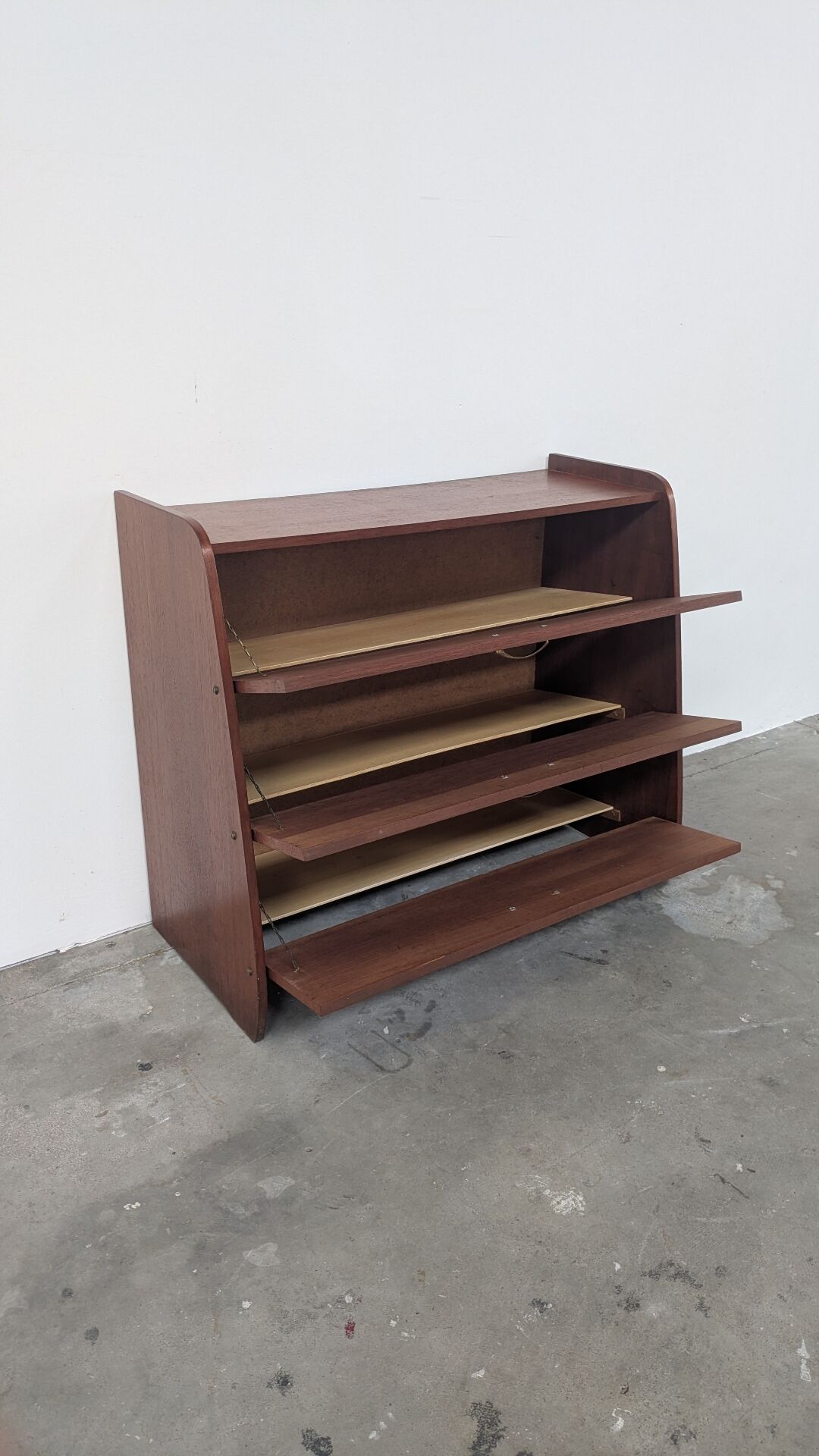 Vintage Scandinavian design shoe cabinet