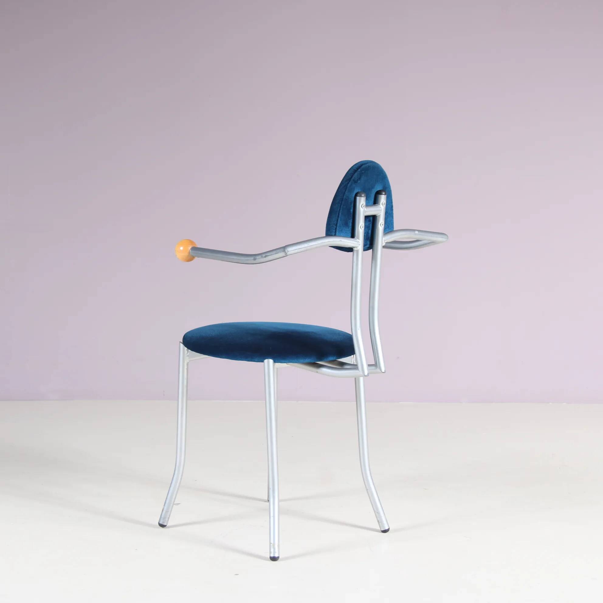 1980s Memphis style side chair by Karl Friedrich Förster from Germany