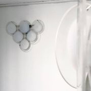 Rare Set of Two Murano Glass Sconces and One Pendant Chandelier by Gino Vistosi