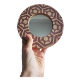 Sgraffito decorative mirror