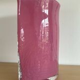 Vintage pink glass paste vase