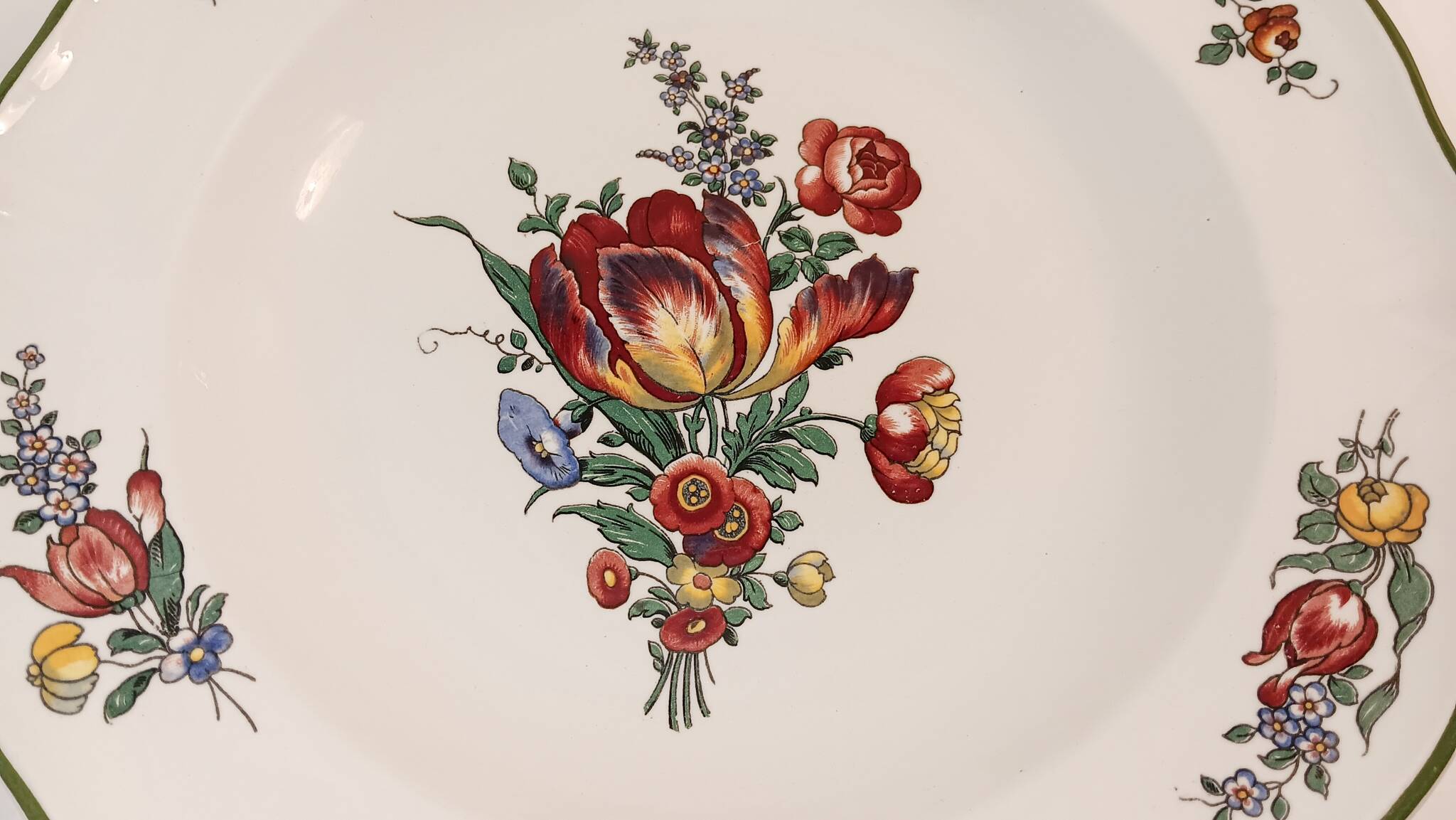 Villeroy & Bosch soup plate - Tulip and flowers