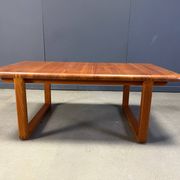 Mid-century solid teak Scandinavian coffee table, 1970s