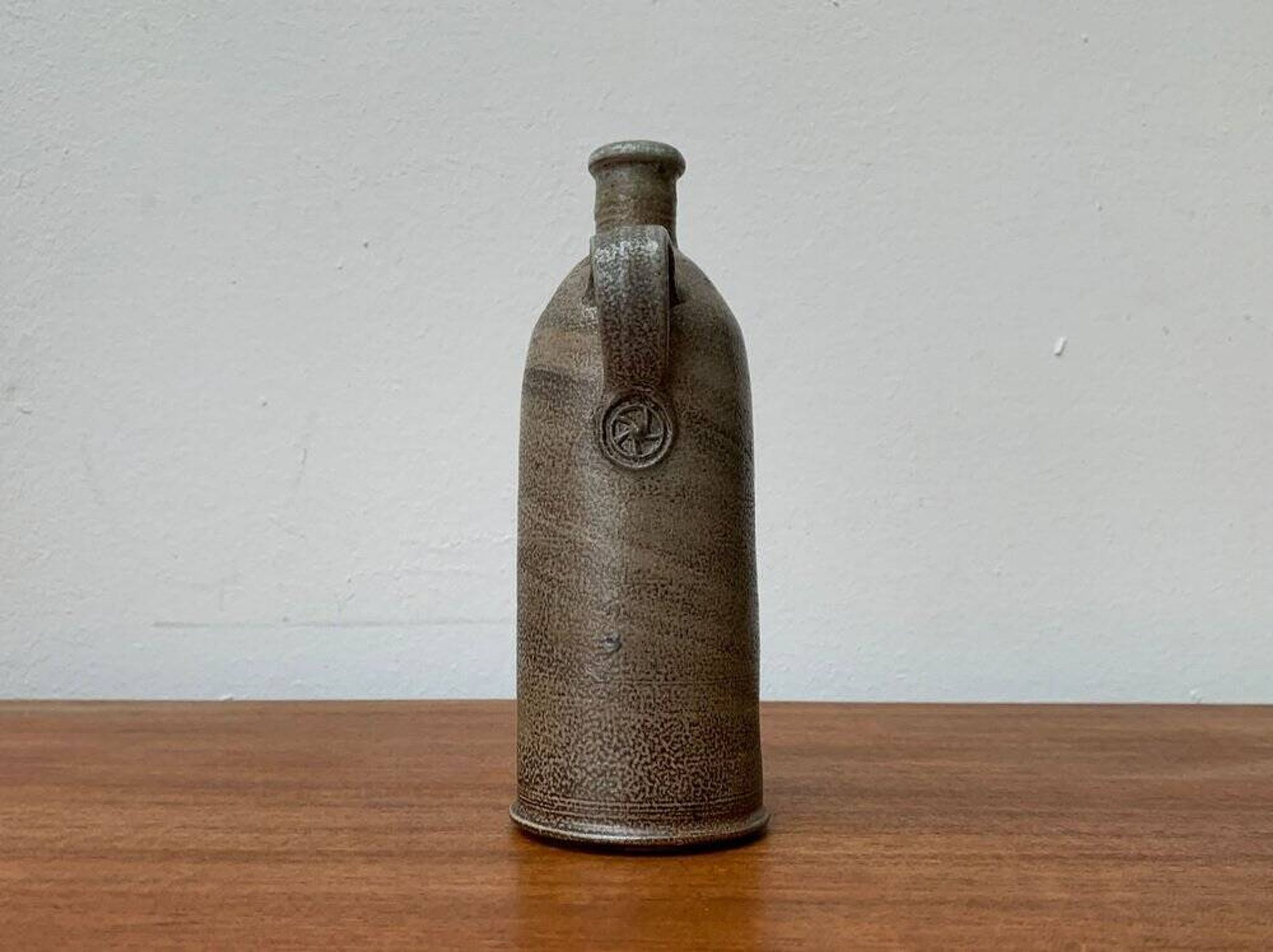 Mid-Century Minimalist Studio Pottery Carafe Vase, 1960s