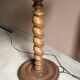Tall wooden lamp base