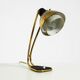 Rare large Mid Century Modern brass table lamp with beautiful patina