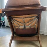 Manufrance armchairs and footrests