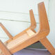 Fauteuil en bois vintage