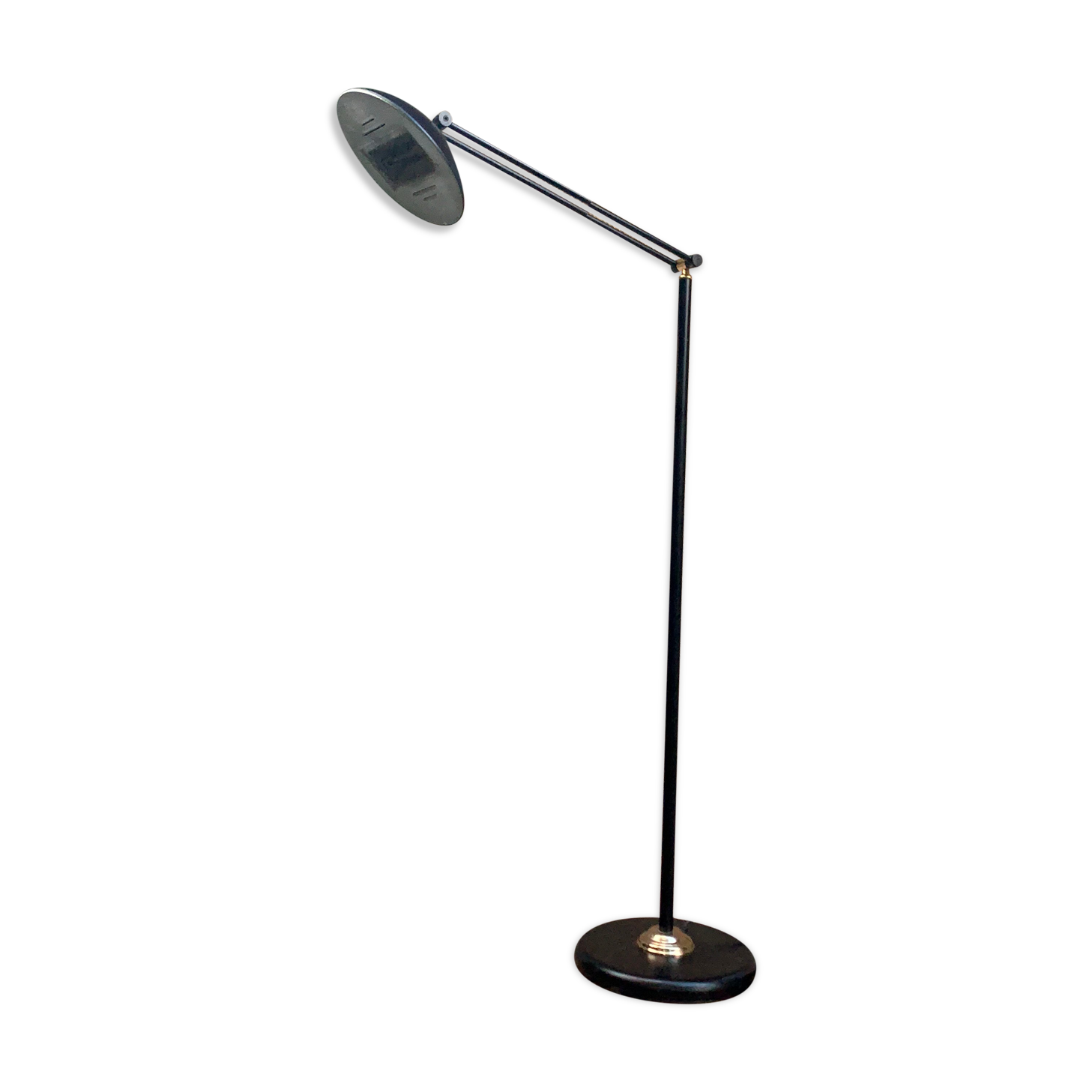 Varallo black halogen floor lamp alfa Italy model