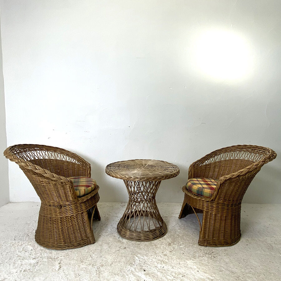 Vintage rattan living room 70'set