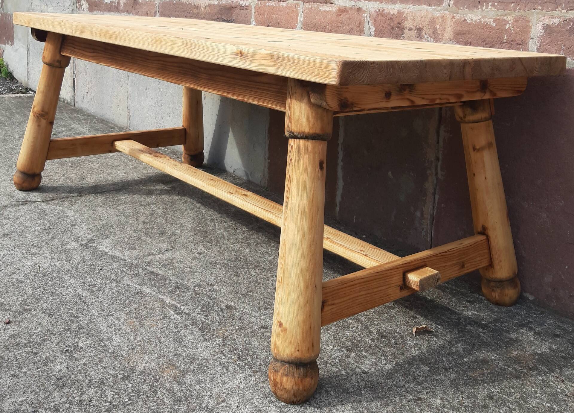 Brutalist table by Georges Robert (2 metres)