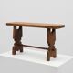 Rustic French solid Oak Bench, France, circa 1900
