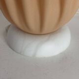 Vintage 1970 Athéna lamp by Georgia Jacob, draped in salmon - 50 cm