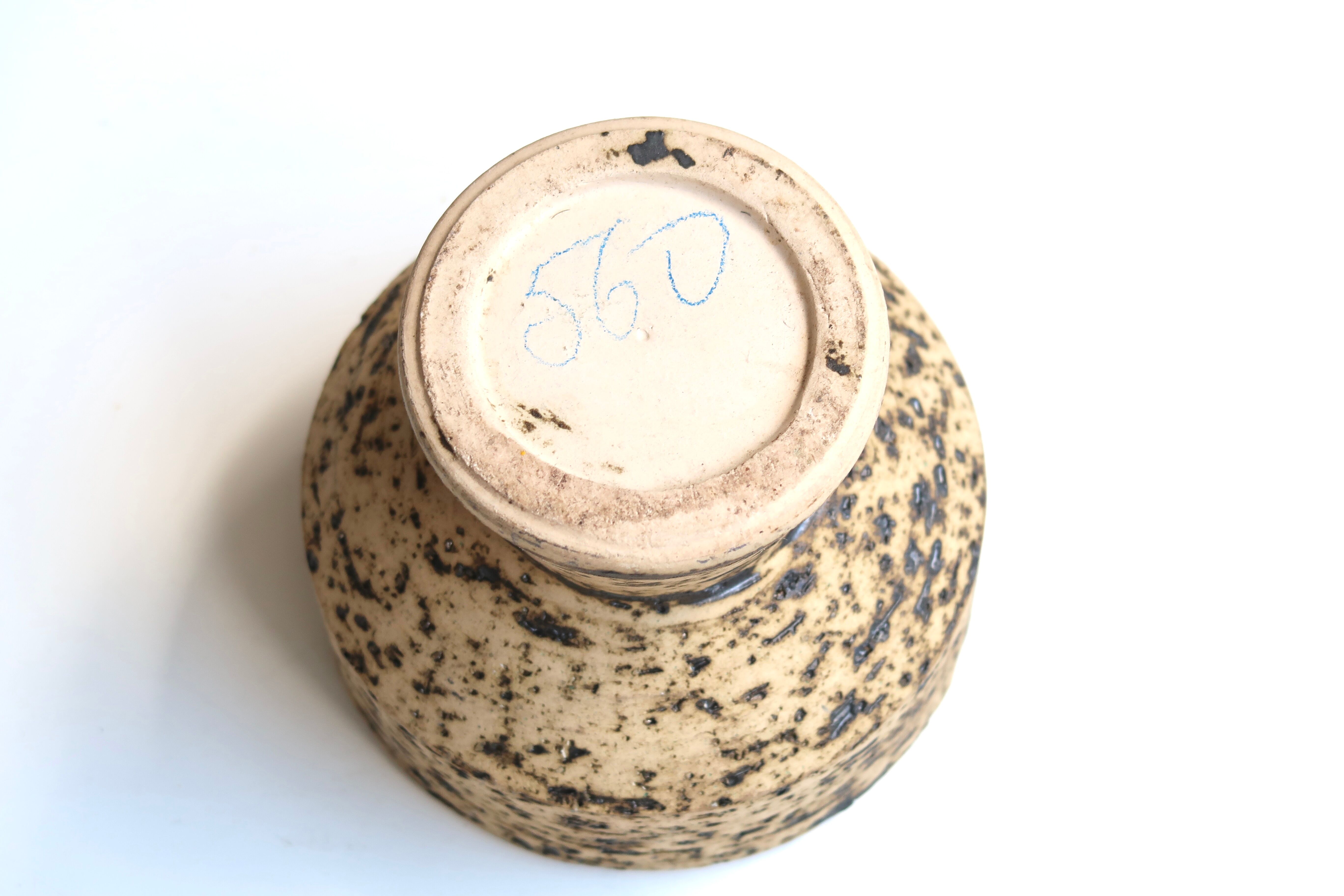 Ceramic pedestal pot, 50s