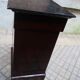 Mahogany bedside table with marble top