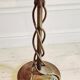 Rare and exquisite bronze floor lamp with intertwined snakes, early 1900s.