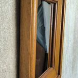 Rectangular wooden mirror