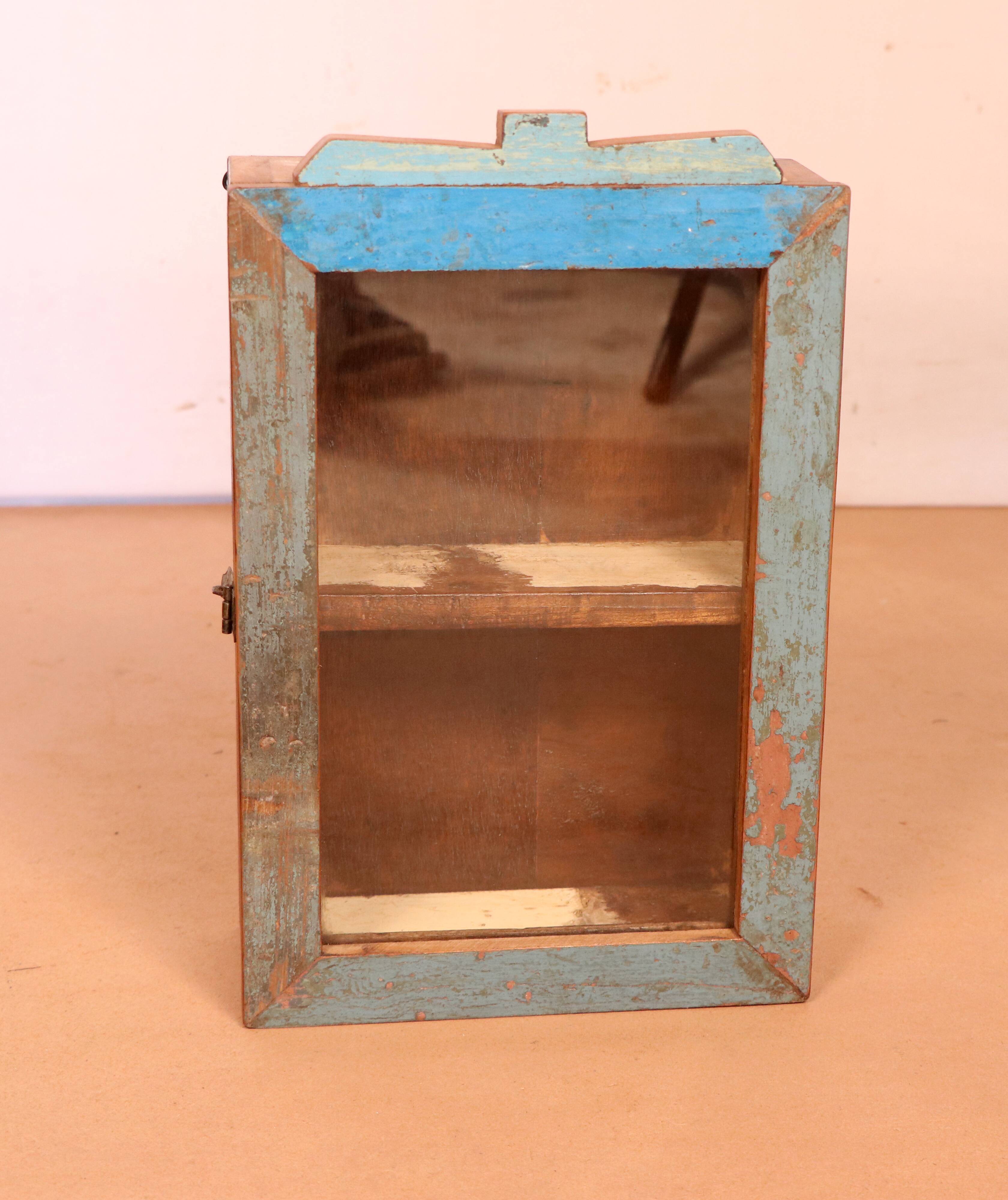 Original polychrome patina burmese teak wall display