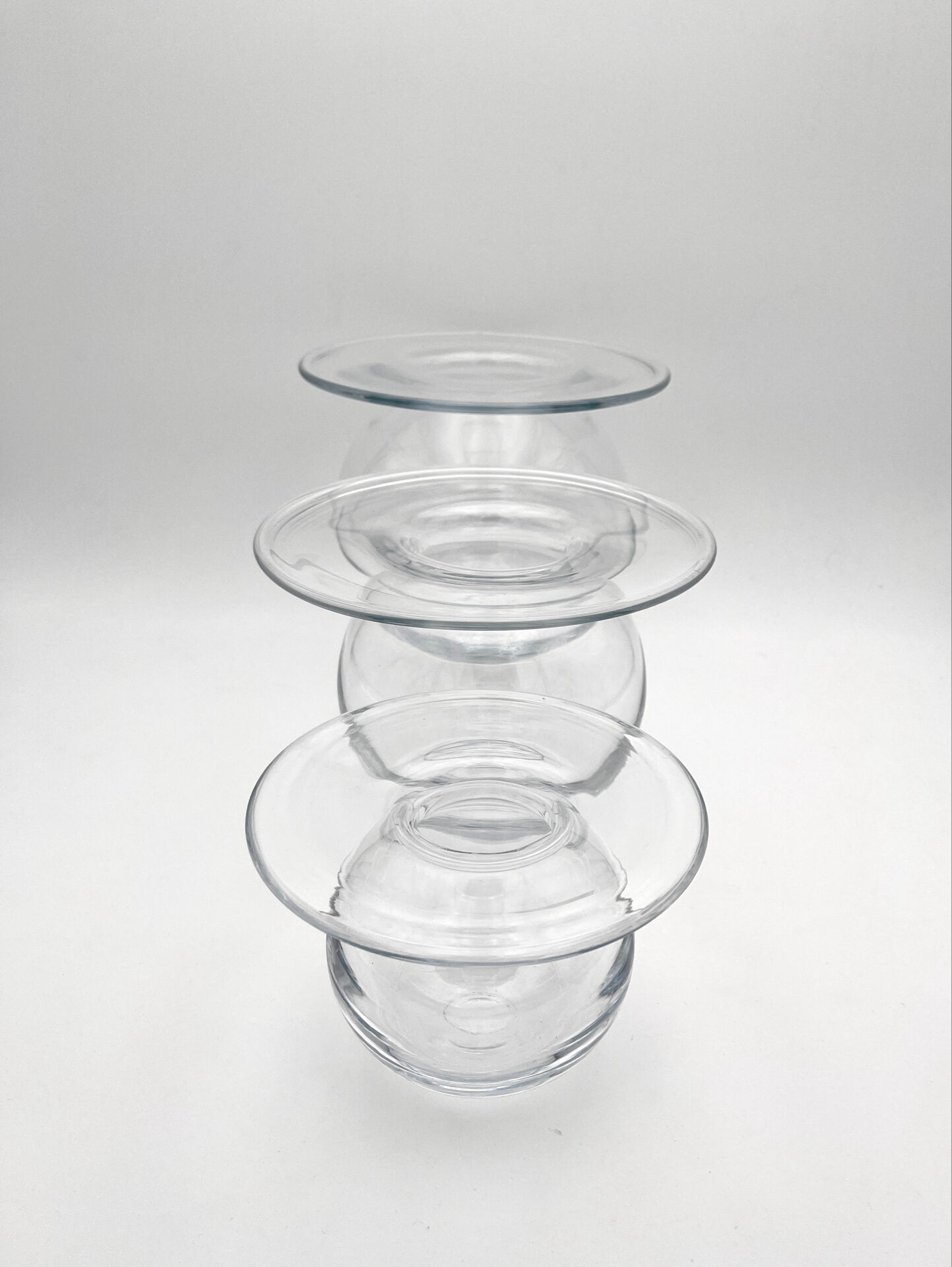 Rare Trio Vases "Saturnus" Nanny Still Riihimäen Lasi 1960