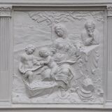Bas-relief in plaster