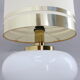 1970s Beautiful Large Glass and Brass Table Lamp ,Italy