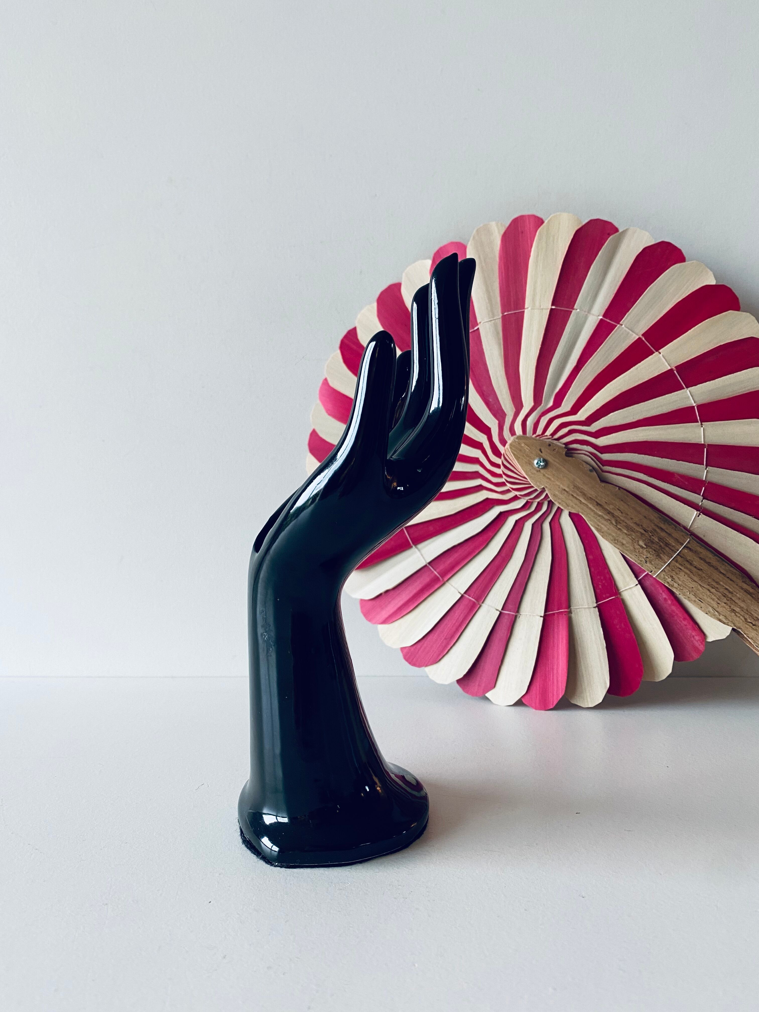 Hand vase and ceramic jewelry holder