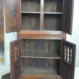 Rustic buffet in natural wood