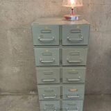 Structure of 6 vintage industrial lockers