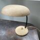 Lampe soucoupe en métal beige, années 50
