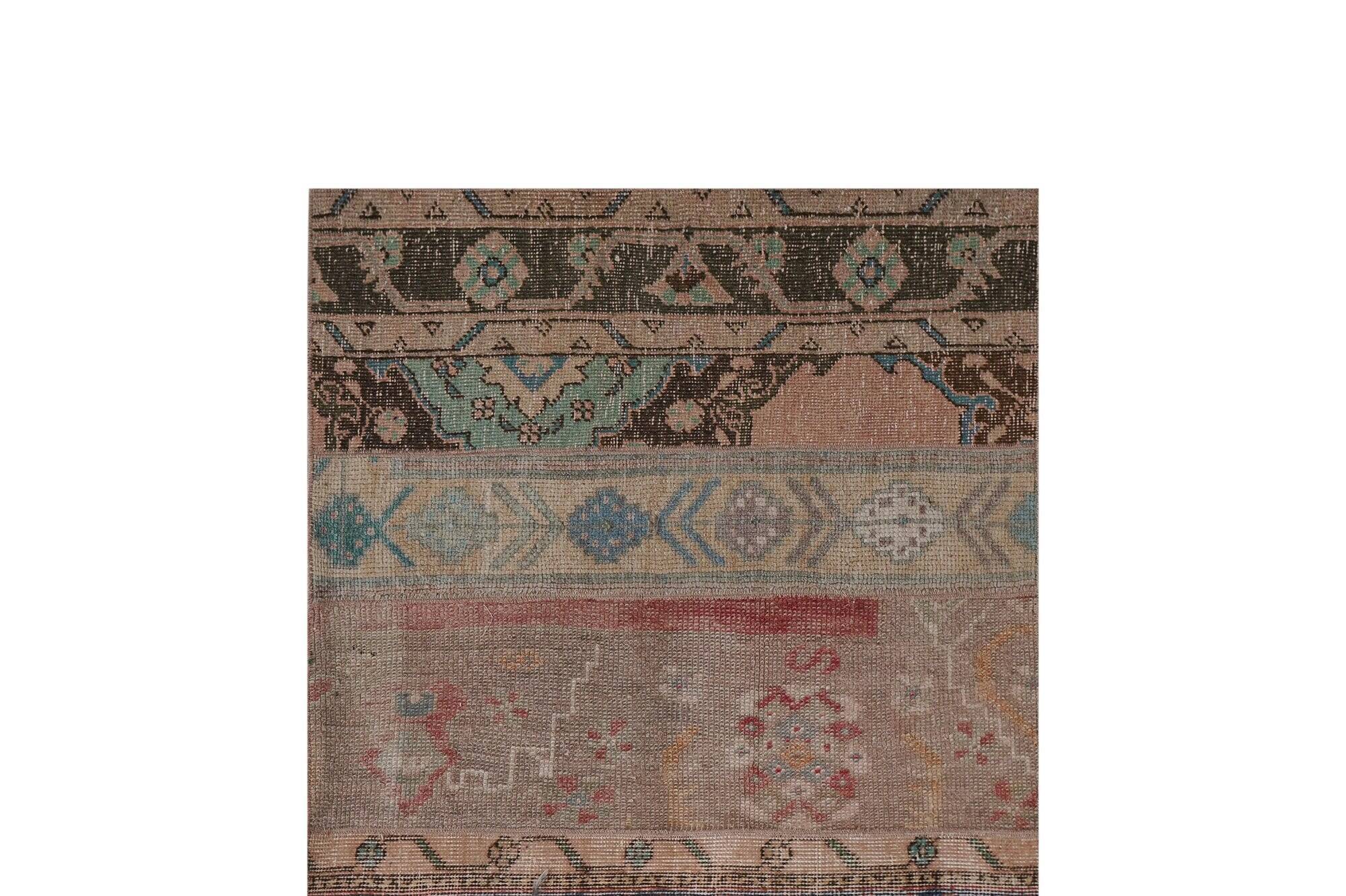 Vintage Turkish hallway rug 76x1 cm