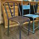 Ensemble de 5 chaises industrielles dépareillées
