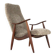 Mid century modern Armchair brown doodle (1) - total restoration - unique