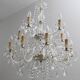 Maria Theresa Mid-Century Modern Italian 15-Light Crystal Chandelier, 1950s