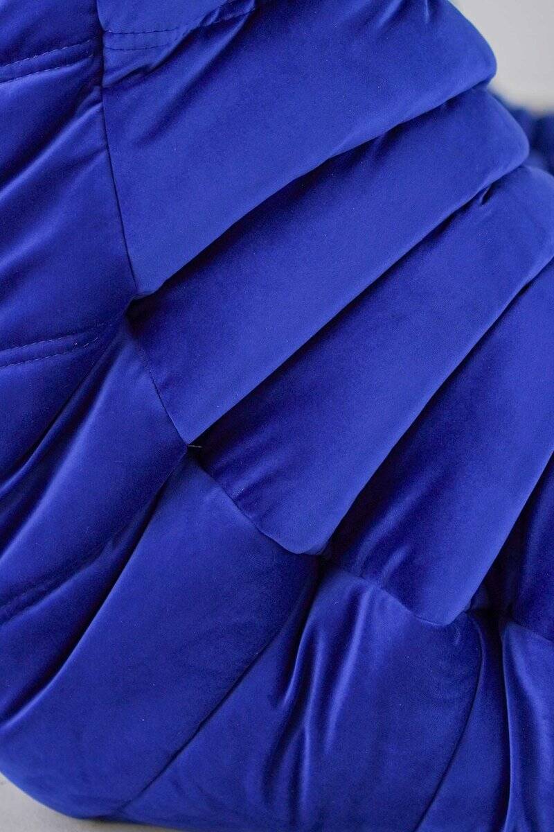 Togo two-seat in blue velvet by Michel Ducaroy for Ligne Roset