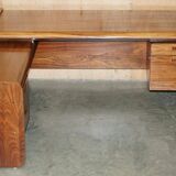 Left corner desk in Brazilian wood Mid Century Modern style
