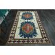 1970s Vintage Turkish Oushak Handmade Wool Cotton Beige Area Rug 160x265